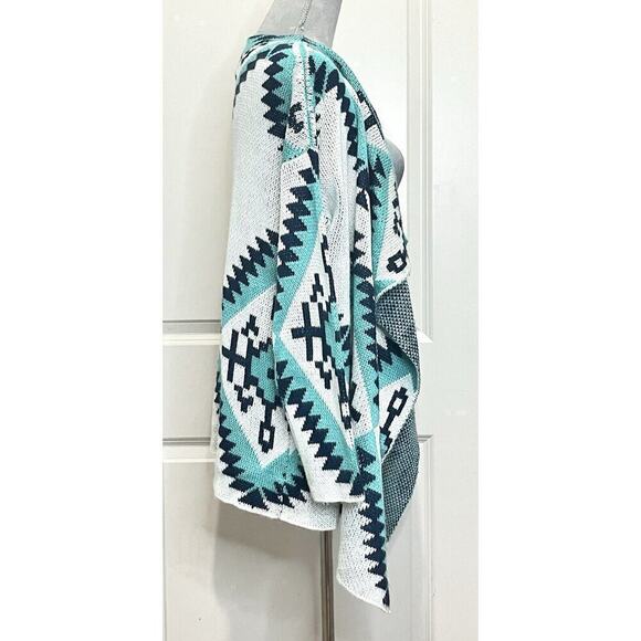 B Sharp Women’s Open Front Cardigan Top Western Navajo Tribal Aztec Dakota Sz S - Picture 6 of 13